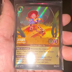 Disney Lorcana TCG Jessie-Lively Cowgirl Cold Foil Common 20/204 Wilds Unknown - Image 1