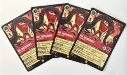 Lorcana Wilds Unknown Mr. Incredible - Super Strong 127/204 X4 Legendary Playset - Image 1