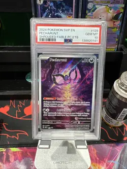 PSA 10 Pecharunt 129 SVP 2024 Pokemon Center Shrouded Fable ETB Black Star Promo - Image 1