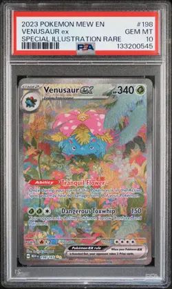 2023 Pokemon Mew En-151 #198 Venusaur Ex Special Illustration Rare PSA 10 - Image 1
