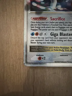 Pokemon TCG - Regigigas Lv. X DP30 - Diamond & Pearl Black Star Promo 2006 LP - Image 4