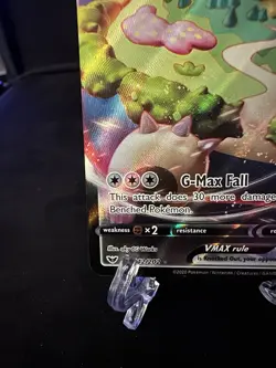 Snorlax VMAX 142/202 Sword and Shield Base Set Holo Rare VMAX NM Pokemon Card - Image 4