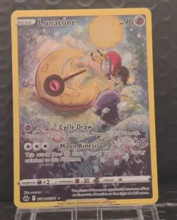 Lunatone Holo GG11 NM/M GG70 Crown Zenith Galarian Gallery Pokemon Card VLP TCG - Image 1