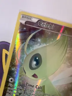 Pokemon Celebi XY111 XY Mythical Collection Full Art Holo Black Star Promo - Image 2