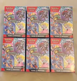 Pokemon Tcg: (Lot of 6) Journey Together Booster Bundle NEW/SEALED - Image 1