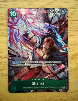 Bandai One Piece Card Game Shanks OP13-028 Secret Rare Alt Art Foil EN - Image 1