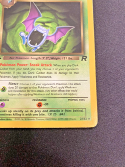 Dark Golbat 24/82 1st Edition Team Rocket Pokemon LP - Pokemon Card - Image 4