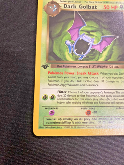 Dark Golbat 24/82 1st Edition Team Rocket Pokemon LP - Pokemon Card - Image 5