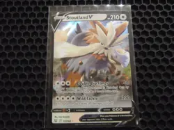Stoutland V 117/163 Battle Styles NM Full Art Ultra Rare Pokemon Card PF - Image 1