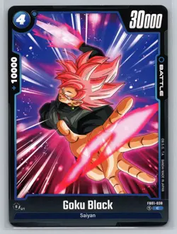 Goku Black FB01-038 C Dragon Ball Super Card Game Fusion World Battle - Image 1