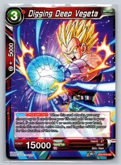 Digging Deep Vegeta BT4-010 UC Saiyan Battle Card Dragon Ball Super TCG - Image 1