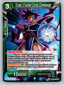 Turles Crusher Corps Commander BT12-069 UC Dragon Ball Super Battle Card TCG - Image 1