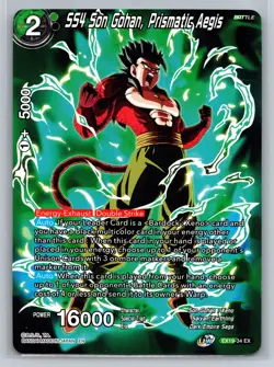 SS4 Son Gohan Prismatic Aegis EX19-34 EX Dragon Ball Super Card Game Saiyan - Image 1
