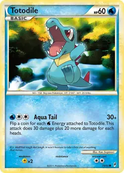 Totodile 74/95 Common Call of Legends Pokemon Card - Image 1
