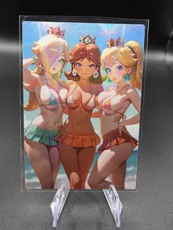 P. Rosalina, Peach And Daisy Holographic Anime Collectible Trading Card - Image 2