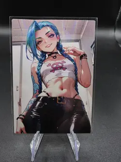 Jinx League Of Legends Holographic Anime Collectible Trading Card - Image 2