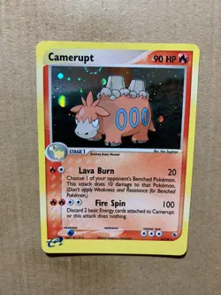 Camerupt 4/109 EX Ruby & Sapphire - HOLO BLEED Pokemon Card - NM/Mint - Image 1