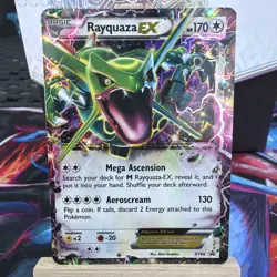 Pokemon TCG Rayquaza EX XY66 Black Star Promo Holo Card HP - Image 2