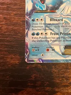 Pokemon Articuno EX 25/135 Plasma Storm full art holo NM (comes in card holder) - Image 3