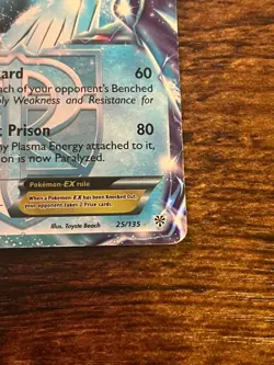 Pokemon Articuno EX 25/135 Plasma Storm full art holo NM (comes in card holder) - Image 4