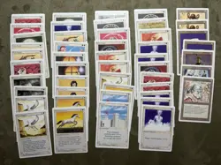 Lot of 48 Magic the Gathering MTG White & Artifact Cards - Revised 3rd Edition - Image 1