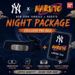 2026 NY Yankees NARUTO Night Exclusive Card + Headband SGA PRESALE Sep 8th - Image 1