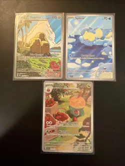 Pokemon TCG Surging Sparks Hits Bundle Alolan Dugtrio, Spheal And Appletun - Image 1