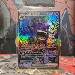 Gengar Manga Custom Made Pokemon Card ACG Kawaii Holofoil. Only 1 available - Image 1