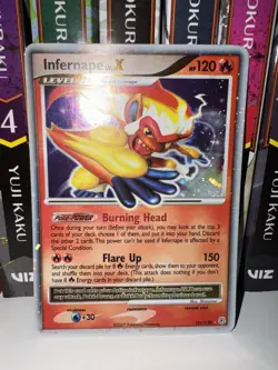 Pokemon TCG Infernape LV.X Holo Rare Card Diamond & Pearl 121/130 - Image 1