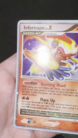 Pokemon TCG Infernape LV.X Holo Rare Card Diamond & Pearl 121/130 - Image 2