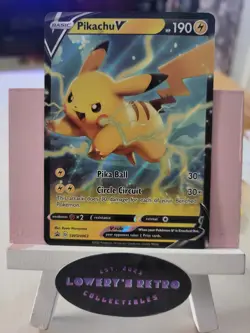 Pikachu V SWSH063 Full Art Ultra Rare Promo Pokemon Card - Image 1