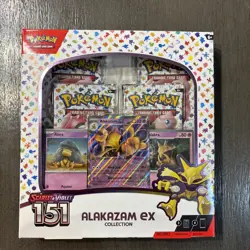 Pokemon TCG Scarlet and Violet - 151 Alakazam ex Collection Box - 4 Packs Sealed 820650855269 - Image 1