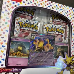 Pokemon TCG Scarlet and Violet - 151 Alakazam ex Collection Box - 4 Packs Sealed 820650855269 - Image 2