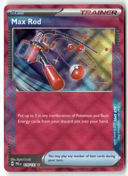 Max Rod 116/131 Holo ACE SPEC Rare Prismatic Evolutions Pokemon Near Mint - Image 1