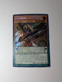 Yugioh- Ignis Phoenix, The Dracoslayer DABL-EN022 Secret Rare 1st Edition NM - Image 1