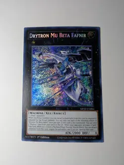 Yugioh Drytron Mu Beta Fafnir MP22-EN084 Prismatic Secret Rare 1st Ed NM - Image 1