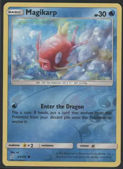 Magikarp 29/181 Common Team Up Pokemon Reverse Holo Near Mint - Image 1