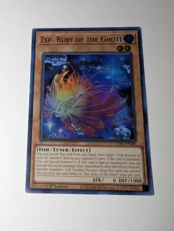 Yugioh- Zep, Ruby of the Ghoti DABL-EN085 Ultra Rare 1st Edition NM - Image 2