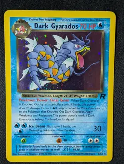 Dark Gyarados HOLO 08/82 MP Pokemon TCG Team Rocket - Image 1