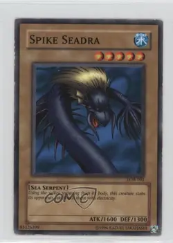 Spike Seadra YuGiOh Legend of Blue Eyes White Dragon #LOB-103 2002 READ - Image 1