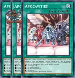 Yugioh! 3x Apocavities DOOD-EN072 Common 1st Ed NM - Image 1