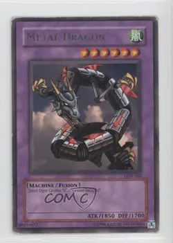 Metal Dragon (R) YuGiOh Legend of Blue Eyes White #LOB-102 2002 READ - Image 1