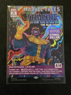 Thanos, The Mad Titan (Borderless) (0400) [Marvel Super Heroes] Foil Near Mint - Image 1