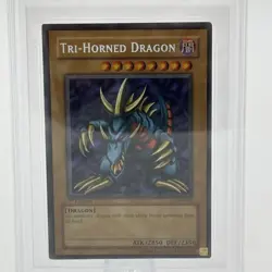 Yugioh BGS 7 Tri-Horned Dragon LOB-000 1st Edition Graded Card - Image 2