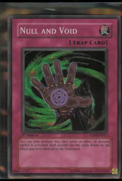 YuGiOh Null and Void SOD-EN057 Soul of the Duelist Super Rare 1st Ed NM - Image 1