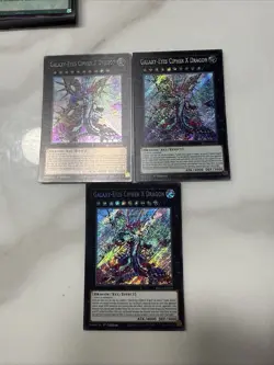 3x Galaxy-Eyes Cipher X Dragon 1st Edition Secret Rare BLGG-EN103 Yu-Gi-Oh! - Image 1