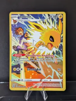 Jolteon Holo Ultra Rare SWSH09: Brilliant Stars Trainer Gallery TG04/TG30 NM Ken - Image 1