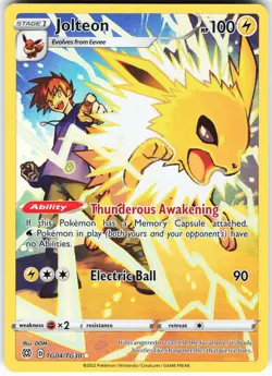 Jolteon TG04/TG30 Pokemon SWSH09: Brilliant Stars Trainer Gallery Holo Ultra Rar - Image 1