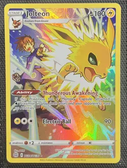 Jolteon Holo Ultra Rare SWSH09: Brilliant Stars Trainer Gallery TG04/TG30 NM - Image 1
