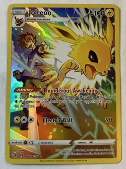 Jolteon TG04/TG30 Swsh09: Brilliant Stars Trainer Gallery Holo - Image 1